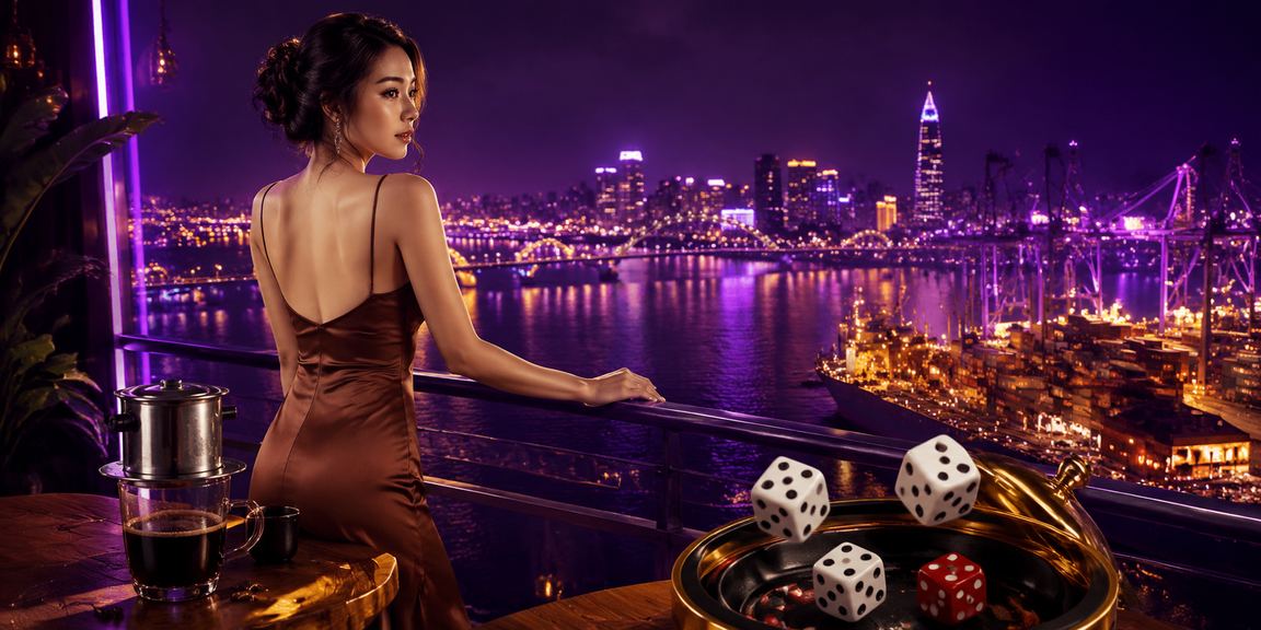 Người dùng chơi Tài Xỉu xúc xắc tại quán cà phê Hải Phòng với điện thoại