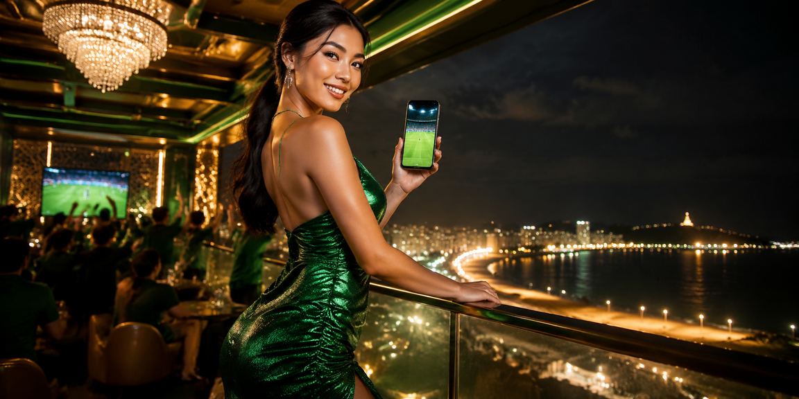 Người dùng chơi casino mobile trên điện thoại tại bãi biển Vũng Tàu